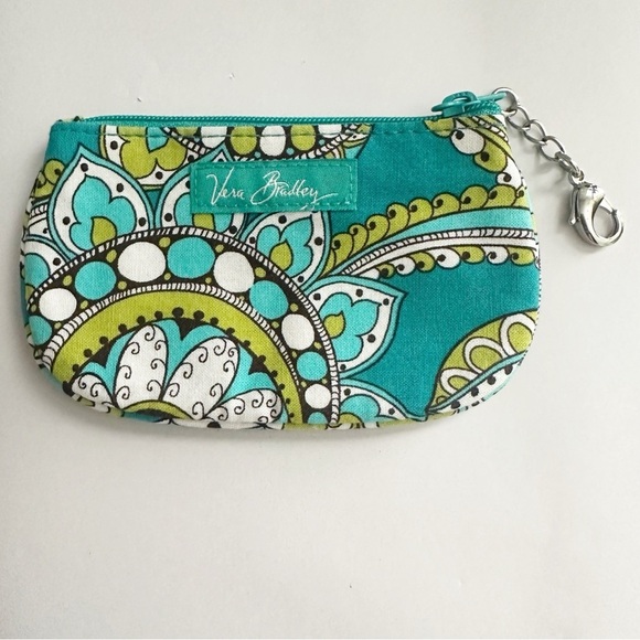 Vera Bradley peacock small ID coin purse. - Picture 1 of 3